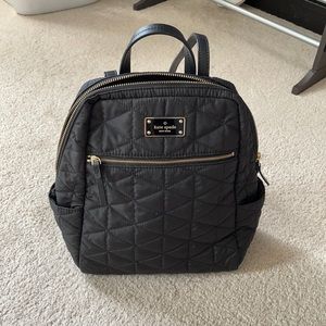 Kate Spade black mini back pack